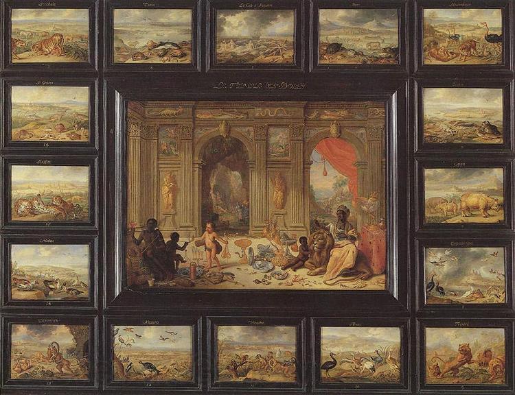 Jan Van Kessel the Younger Gemalde Der Erdteil Afika Spain oil painting art